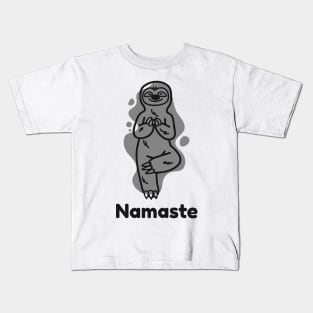 Namaste, Yoga, Relax, cute digital illustration, modern art Kids T-Shirt